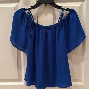 Royal blue NWT J Crew short sleeved blouse